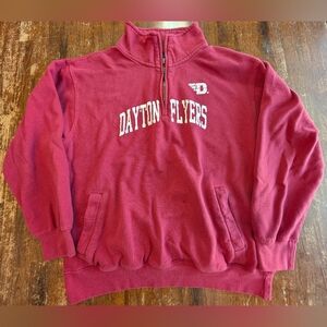 University Of Dayton Flyers Pullover Sweatshirt NCAA College Basketball 1/4 Zip